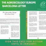 Read and sign the Agroecology Europe Barcelona Letter