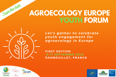Save the date for first “Agroecology Europe Youth Forum” from the 9th to 11th of September 2022