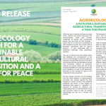 Press Release : Agroecology – a path for a sustainable agricultural transition and a tool for peace