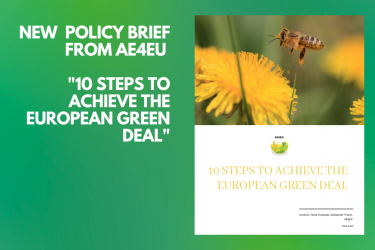 new policy brief from AE4EU : 10 steps to achieve the european green deal