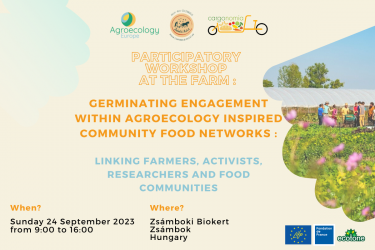 SAVE THE DATE: Participatory workshop in Zsámbok, Hungary on the 24 September 2023