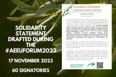 Read the Solidarity Statement drafted during the #AEEUForum2023