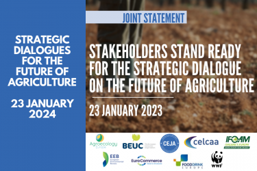 Joint statement: Stakeholders of all horizons stand ready for the strategic dialogue on the future of agriculture